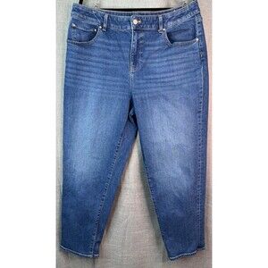 Talbot's Women's Everyday Relaxed Jeans Size 16 Sonia Wash